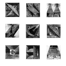 Engramy x 9, miedzioryt-sucha igła, 1992-1999