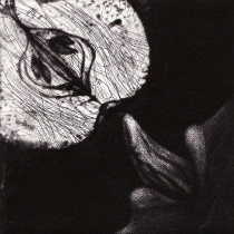 Węch, mezzotinta, 12,5x 12,5cm, 2007