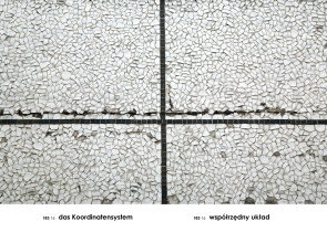 Współrzędny układ, z cyklu A-Z (Gabloty edukacyjne), Andrzej Tobis, 2007