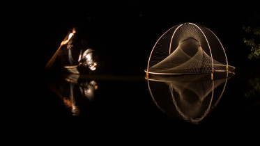 2009 - AQUA MATERIA PRIMA, Lübben (Niemcy); sznur, stal; 150 x 300 x 300cm