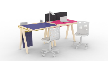 Projekt mebli dla dzieci współdzielących pokój.