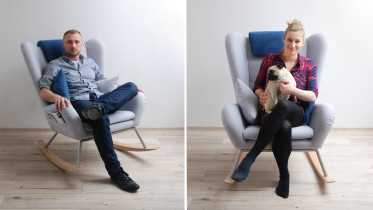 Projekt fotela bujanego do przestrzeni mieszkalnej / Kinga Pawlik / 2016