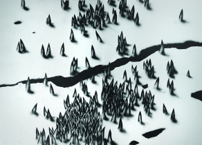 Marcin Hajewski, z cyklu Blizna osobista,  Blizna osobista I, offset, 140 x 100cm, 2015