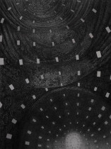 Widnokrąg - rysunek tusz, ekolina  66 x 98 cm / Adam Pociecha