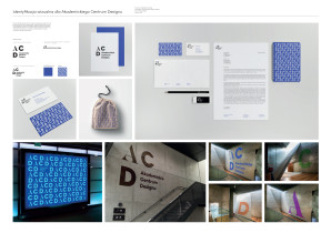 Projekt identyfikacji Akademickiego Centrum Designu, Martyna Berger, praca konkursowa, 2016