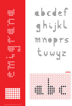 Projekt pisma dekoracyjnego opartego na gridzie_I rok, Emilia Ludwig, 2025