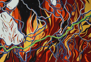 Nadia Świerczyna, bez tytułu, akryl na płótnie, 2015