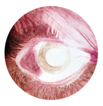 Aga Piotrowska, Blizna, olej na płótnie, 50 cm, 2010