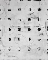 Łukasz Koniuszy, Monochrom 3, akryl na desce, 2018