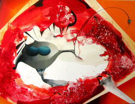 Luiza Kolasa, Łyk orzeźwienia, olej na płótnie, 2010