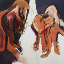 Julia Świtaj, bez tytułu, olej na płótnie, 2019 