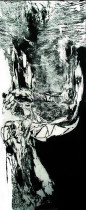 Sybilla Skaluba,ONA, drzeworyt, 70x190, 2003