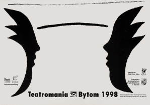 Teatromania &mdash; Śląski Teatr Tańca, sitodruk, 1998 r.