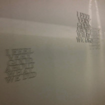 Małgorzata Szandała, Przemówienie. Dead Language, trzy obiekty z plexi, instalacja, 2012-2016