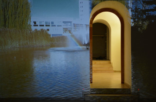 Małgorzata Szandała, A Rehearsal of a Medicine Man, instalacja video, The Brno House of Arts, Brno, Czechy, 2019