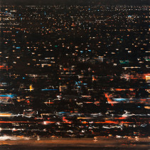 Z cyklu: "Mapy światła",  2013, olej, 150 x 150 cm