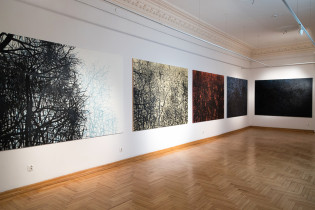 "Przepływ Flow", 2020, widok wystawy, Pałac Schoena Muzeum w Sosnowcu