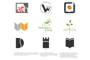 Projekty znak&oacute;w graficznych (wdrożenia: Galeria Wzg&oacute;rze Bielsko-Biała; Liceum Sztuk Plastycznych Bielsko-Biała)