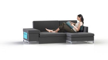 Projekt narożnika z funkcją spania / Katarzyna Mętelska / 