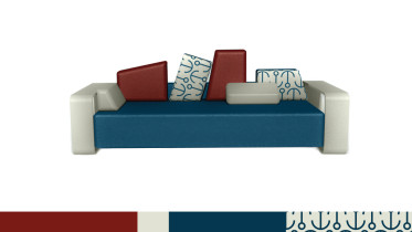 Projekt sofy tapicerowanej dla młodzieży / Magdalena Habarta / 2015–16