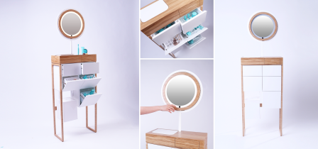 Karolina Dołkowska / Projekt stanowiska do pielęgnacji i makijażu twarzy / 2018