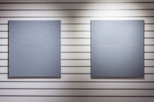 " a ty, czym się teraz zajmujesz", " nawet nie wiem, co mam odpowiedzieć" 2 x 120 x 110 cm akryl/ pł. 2022