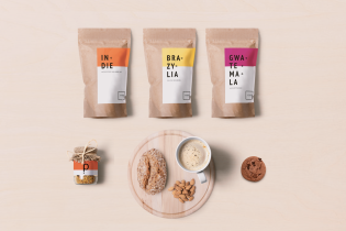 Projekt  rodziny opakowań dla Palarni Kawy Proper | Karolina Hołdys