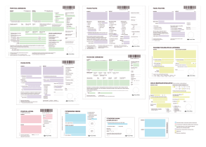 Zestaw formularzy dla Poczty Polskiej, Alicja Chojnacka, 2014/2015