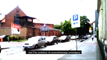 Dawid Porembski, Poszukiwany, film na temat wolności (Manifest), ujęcia aresztu w Katowicach, zapis rozmowy z policją