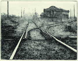 Zwrotnica, akwaforta, 1986