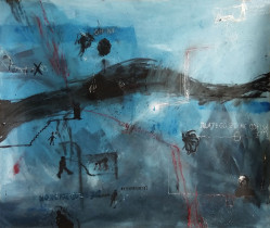 Klaudia Brzezińska (II rok/GW), Olka, olej_na_papierze, 178 x 150 cm, 2020