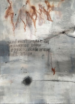 Klaudia Brzezińska (II rok/GW),  Wdarł się, olej na papierze, 150 x 109, 2019