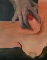 Hanna Górecka (II rok/M), Cykl kobiecy 2, olej na płótnie, 30 x 25 cm, 2020