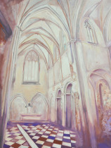 Kamil Maśnica (III rok/M), Klasztor Lubiąż, olej na płótnie, 60 x 70 cm, 2019