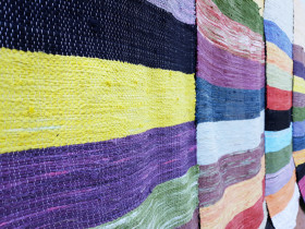 Kamila Ostaszewska (IV rok/M), Cztery ściany, (fragment), tkanina, 450 x 260 cm, 2020