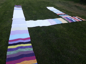 Kamila Ostaszewska (IV rok/M), Cztery ściany (kompozycja 1), tkanina, 2020