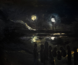 Julia Pałkowska (III rok/GW), Bez tytułu, olej na płótnie, 100 x 120 cm, 2020