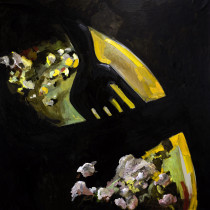 Julia Pałkowska (III rok/GW), Bez tytułu, olej na płótnie, 200 x 200 cm, 2019