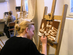 praca nad podmalówką