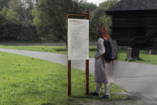 Kinga Zając, Projekt systemu informacji wizualnej w Muzeum G&oacute;rnośląski Park Etnograficzny w Chorzowie, 2024.