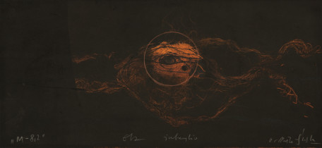 Olga Pałka-Ślaska, „M-8,2”, druk wklęsły, 2013