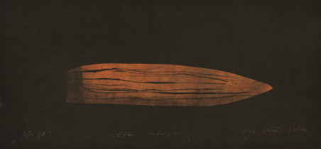 Olga Pałka-Ślaska, „M-18”, druk wklęsły, 2013