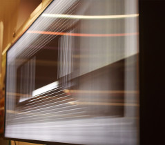 Marta Pogorzelec, Pustka, druk lentikularny, light box, 77 x 150 cm, 2016