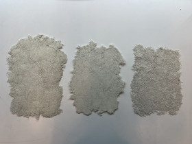 Pr&oacute;bki materiału po sprasowaniu - Joanna Kiełbasa II rok