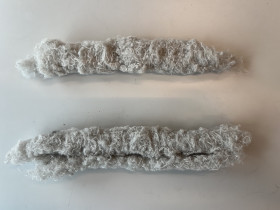 Pr&oacute;bki materiału po wyczesaniu - Joanna Kiełbasa II rok