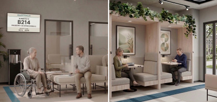 Alicja Strządała, temat pracy praktycznej: Rekomendacje projektowe dla przestrzeni poczekalni onkologicznych - na przykładzie Częstochowskiego i Katowickiego Centrum Onkologii.