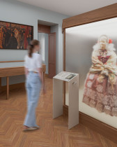 Joanna Gajewska, temat pracy: Projekt element&oacute;w inkluzywnej informacji wystawy stroj&oacute;w mieszczańskich w Muzeum Miejskim w Żywcu.