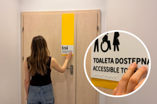 Jagoda Pyka i Aleksandra Klepacz (dyplom zespołowy) - Temat pracy praktycznej: Projekt inkluzywnego systemu informacji dla Wojew&oacute;dzkiego Szpitala Specjalistycznego w Tychach - poprawa doświadczeń pacjenta i personelu.  