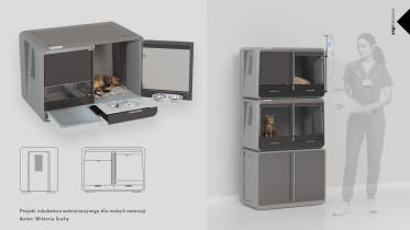 Wiktoria Suchy - Temat pracy: Projekt inkubatora weterynaryjnego dla małych zwierząt monitorującego i wspierającego funkcje życiowe.