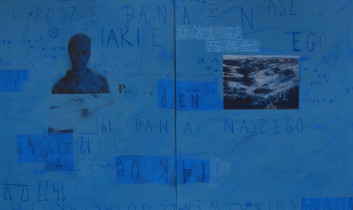 Proszę pana, - jakiego - naszego, 220  x 120, akryl, olej 